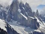 As nuvens cobrem o Cerro Torre, no Parque Nacional Los Glaciares, em El Chaltén, na patagônia argentina